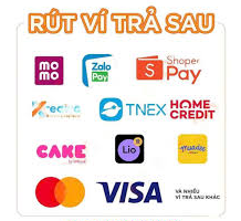 Rút ví trả sau visa, momo